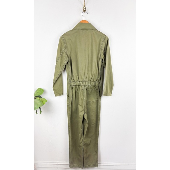 NWT Sandrine Rose X Free People Green Khaki Jumpsuit Sz M - Picture 4 of 11